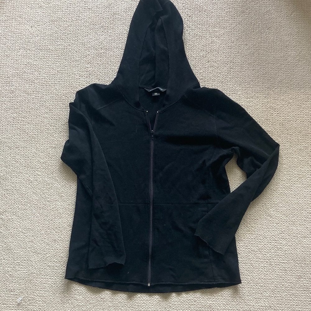 Mission Workshop 100% Wooo Black Zip-Up Sweater